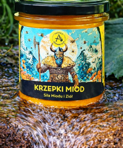 Alternative view of Miód Krzepki : Pierzga, Imbir, Kurkuma, Pieprz Cayenne