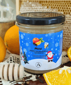 Miód Świąteczna Pomarańcza z Goździk 420g