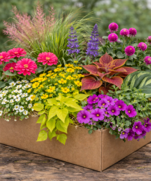 🌸 Kwiatowy Box Niespodzianka – 12 roślin kwitnących