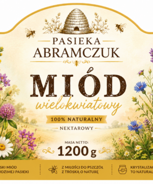 Miód Wielokwiatowy 1200g